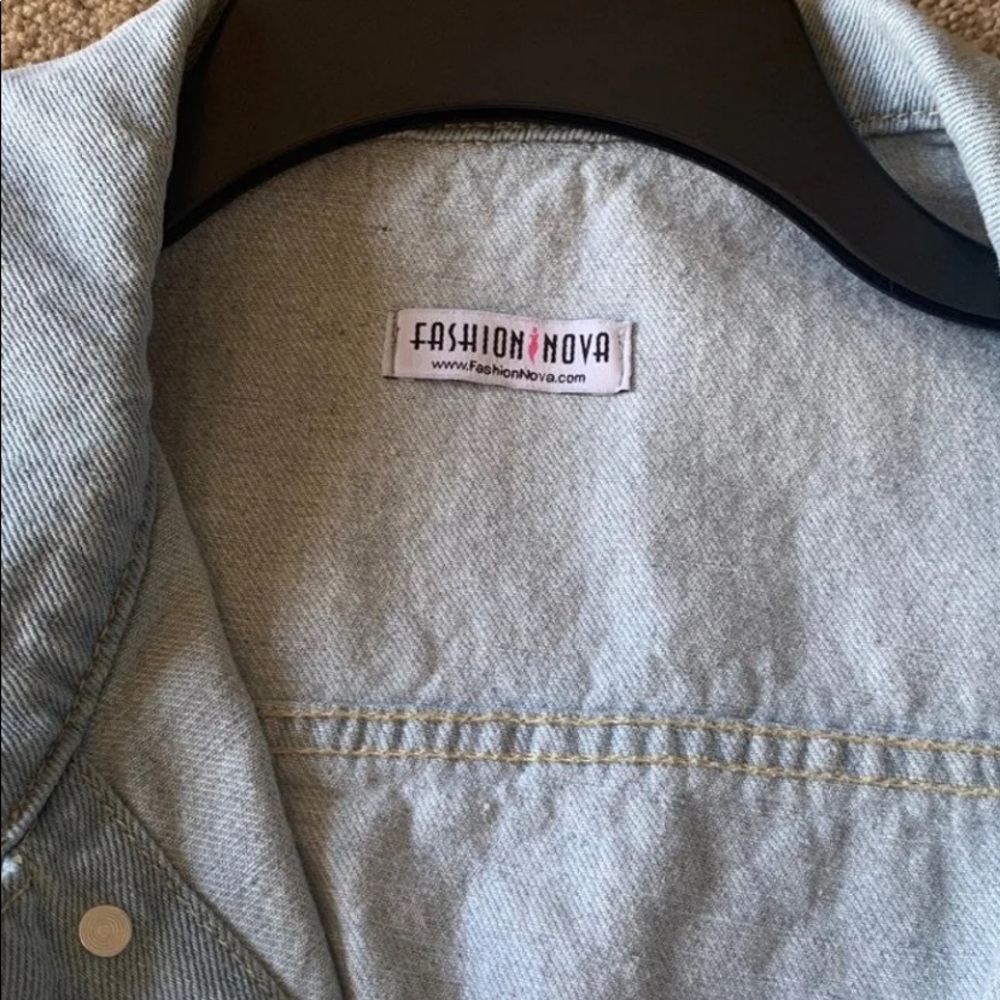 Ripped denim jacket